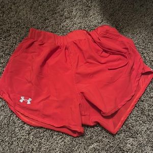red under armpit shorts
